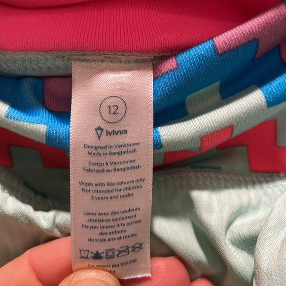 Ivivva Ruffle Back Skort - Size 12 - Picture 6 of 6